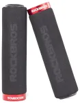 Rockbros BT1001BKRD sponge bicycle handlebar grips - black and red