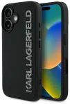 Etui Karl Lagerfeld HC 3D Rubber          Elongated Glitter do iPhone 16 czarny