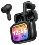 Belaidės ausinės XO Bluetooth X50 TWS LCD juodos su ANC + ENC dvigubu mikrofonu
