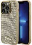 Guess PU Disco Script Metal Case Aizsargapvalks Priek&scaron; Apple iPhone 15 Pro Max