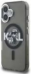 Karl Lagerfeld IML Glitter Karl and Choupette Sketch MagSafe Case Aizsargapvalks priek&scaron; Apple iPhone 16