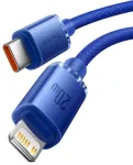 Baseus Crystal Shine Series Datu kabelis USB-C to Lightning 20W 1,2m / zils