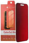 Bestsuit Flexible Hybrid Glass 5D Colorfull Privacy 180 for IPHONE 13/13 Pro/14/16e / 17e (SE 4 2025) magenta