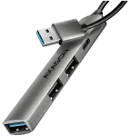HUE-STA ALU STRIP USB-A 4 port hub