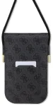 Guess PU 4G Metal Logo Script Phone Bag Telefona soma / melns
