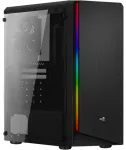 AeroCool Geh Midi Rift Black MicroATX/ATX/MiniITX korpusas be maitinimo bloko