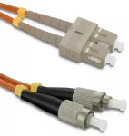 Qoltec Patchcord fiber optic SC/UPC - FC/UPC | Multimode | 50/125 | OM2 | Duplex | 3m