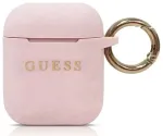 "Guess Silicone Case" silikoninis dėklas, skirtas "Airpods 1|2", rožinis