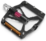 Rockbros K307PT Aluminum Reflective Platform Bicycle Pedals - Black