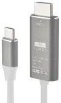 RoGer FT-H05 USB-C uz HDMI UltraHD 4K@30Hz Kabelis 2m / balts