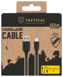 Tactical Stitch Thread USB-A/USB-C Kabelis 2m / melns