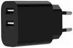Gembird TA-UC-2A12-01-BK Universāls USB lādētājs 2-portu 2.4A / melns