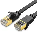 UGREEN NW106 Ethernet RJ45 Cat.7 STP Plakans tīkla kabelis 3m / melns