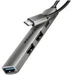 HUE-STC ALU STRIP USB-C 4 port hub