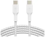 BELKIN CAB004BT1MWH2PK duomenų perdavimo ir įkrovimo laidas | USB-C | 1m | baltas | 2 vnt. komplektas