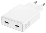 4smarts tīkla lādētājs PDPlug Slim 65W GaN 2C White