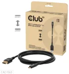 Club3D Kabelis USB Typ C <-> DP 2.1 2m 8K120Hz St/St