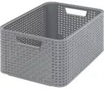 Dėžutė Style M 38,6x28,7x17cm &scaron;viesiai pilka