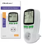 Qoltec Power meter PM0627 with history | 3680W | 16A | LCD
