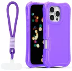 Safepop telefono dėklas su dirželiu iPhone 16 Pro Max violetinis