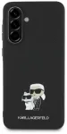 Karl Lagerfeld PU Saffiano Metal Karl and Choupette Case Aizsargapvalks priek&scaron; Samsung Galaxy A56 5G