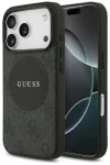 Guess 4G Circle Classic Logo MagSafe Aizsargapvalks priek&scaron; iPhone 17 Pro / melns