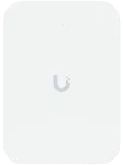 Ubiquiti UniFin U70IW Wall mounted WiFi 7 AP with 4 spatial streams and an integreated 2.5GbE PoE switch desined for hospitality enviorments