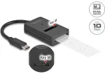 Doko stotis Delock &ndash; sąsajų adapteris &ndash; M.2 &ndash; M.2 kortelė (PCIe NVMe ir SATA) &ndash; USB-C 3.2 (Gen 2) &ndash; Black