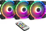 Inter-Tech Ventiliatorius 140*140*25 ARGUS RGB-FAN RINKINYS RS-14 retail