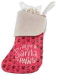 QCHEFS Pink Socks for Cats &ndash; Natural Dental Care Treats, 8 g