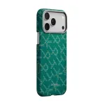 Pitaka Ultra-Slim Case, Monogram-Gold/Green - iPhone 17 Pro