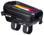 WILDMAN traveling bag for bike frame with zipper 1,2L (4 "- 7") MS66 black