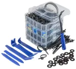 Car body clips, mounting pins and removal tools set 1211 pcs. AMIO-04746