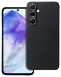 Silicone Mag Cover telefono dėklas su MagSafe palaikymu Samsung Galaxy A55 5G (A556) juodas