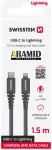 Swissten ARAMID REINFORCED Kabelis USB-C / Lightning 1.5m / 60w