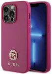 Guess Strass Metal Logo Back Case Aizsargapvalks Priek&scaron; Apple iPhone 15 Pro Max