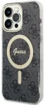 Guess 4G IML MagSafe suderinamas dėklas iPhone 14 Pro Max juodas|Black
