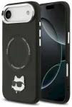 Karl Lagerfeld Choupette Pin MagSafe Case Aizsargapvalks priek&scaron; iPhone Air / melns