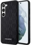 Karl Lagerfeld KLHCS23SSAKLHPK S23 S911 Aizsargapvalks priek&scaron; Saffiano Mono Metal Logo Samsung Galaxy S23/S911 / melns