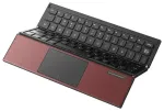 Wireless keyboard with touchpad SODI ZO1T Tri-Fold Bluetooth red