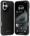 Case Pure MagSafe Silicone telefono dėklas, skirtas iPhone 16 Plus 6.7, juodas, su MagSafe palaikymu