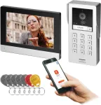 Orno GAYD, zestaw wideodomofonowy jednorodzinny, 2-żyłowy, 8", Wi-Fi, ekran dotykowy, 2MP Full HD, RFID, szyfrator