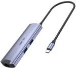 Unitek H1112F aktyvus USB-C 5 Gbps &scaron;akotuvas, HDMI RJ-45 PD 100 W