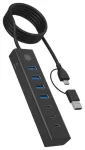 Hub IB-HUB1737-C3 7-Port USB 3.2 Gen 1 Hub, 3x USB Type-C., 4x USB Type-A