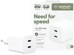 PanzerGlass Empower Turbo kelioninis įkroviklis | 45W | USB-C | baltas