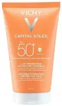 Vichy Capital Soleil Invisible Hydrating Protective Milk SPF50+ 150ml kūno apsauginis pienelis nuo saulės