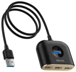 Baseus Square Round USB Adapteris USB 3.0 / 3x USB 2.0 / 1m