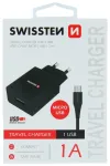 Swissten Travel Tīkla lādētājs Smart IC USB 1A + kabelis USB / Micro USB 1.2m