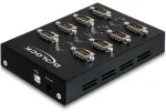 DELOCK Seriālais USB centrmezgls 8 porti 1x USB -> 8x D-Sub9 ārējais