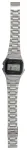 CASIO A158WA-1DF Vintage unisex skaitmeninis laikrodis su nerūdijančio plieno apyranke, black/silver